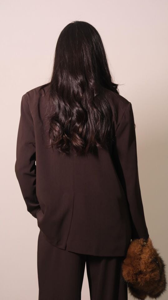Kahve Blazer Ceket